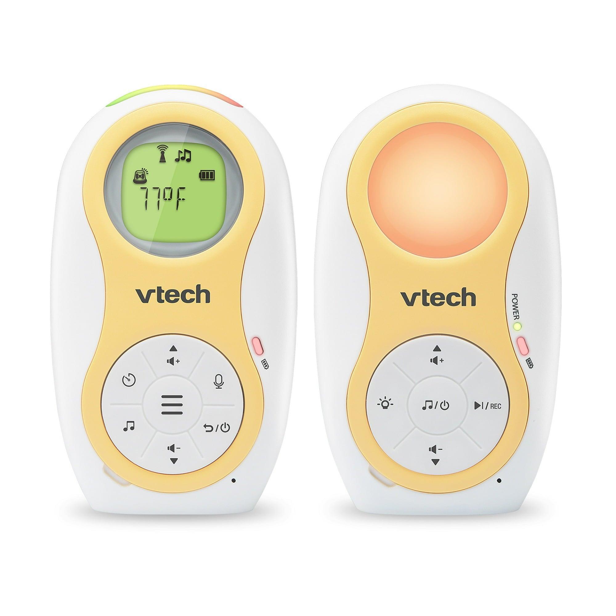 VTech DM1215 Enhanced Range Digital Audio Monitor with Dual Unit Rechargeable Battery & Night Light - ClubOn