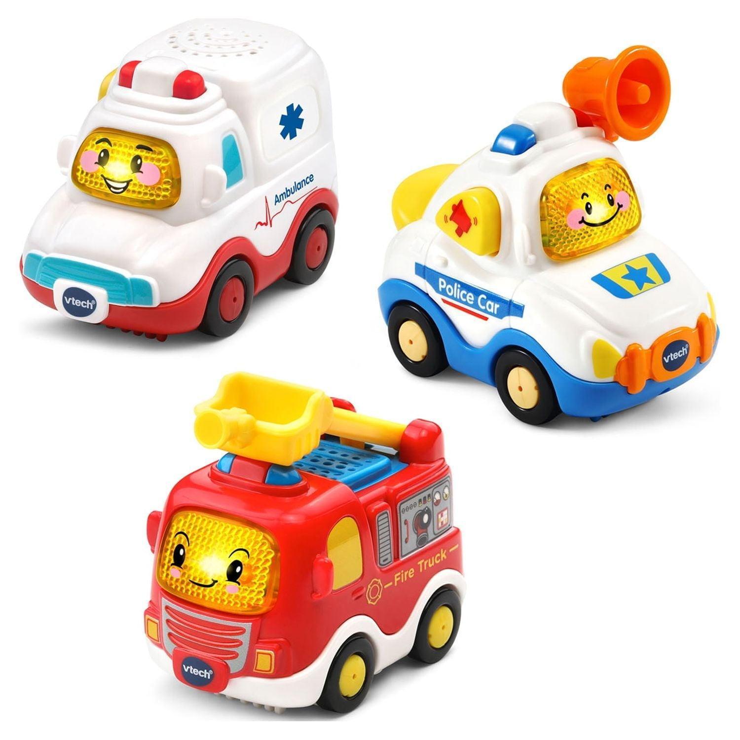 VTech Go! Go! Smart Wheels Rescue Vehicle Pack, Emergency Vehicles Toy - ClubOn