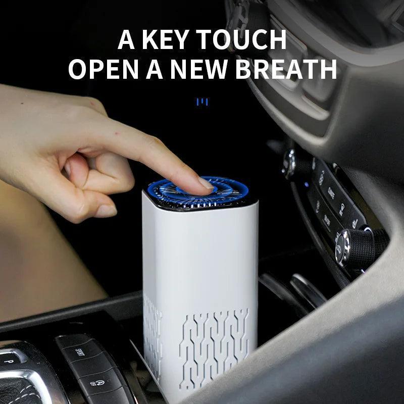 Portable Mini Car Air Purifier - USB Desktop HEPA Filter with Negative Ion - ClubOn