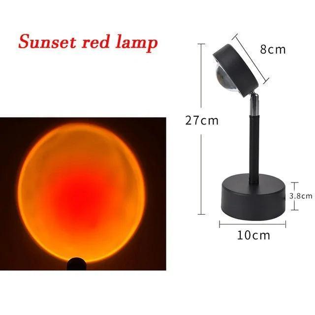 Red Sunset Projector Lamp - ClubOn