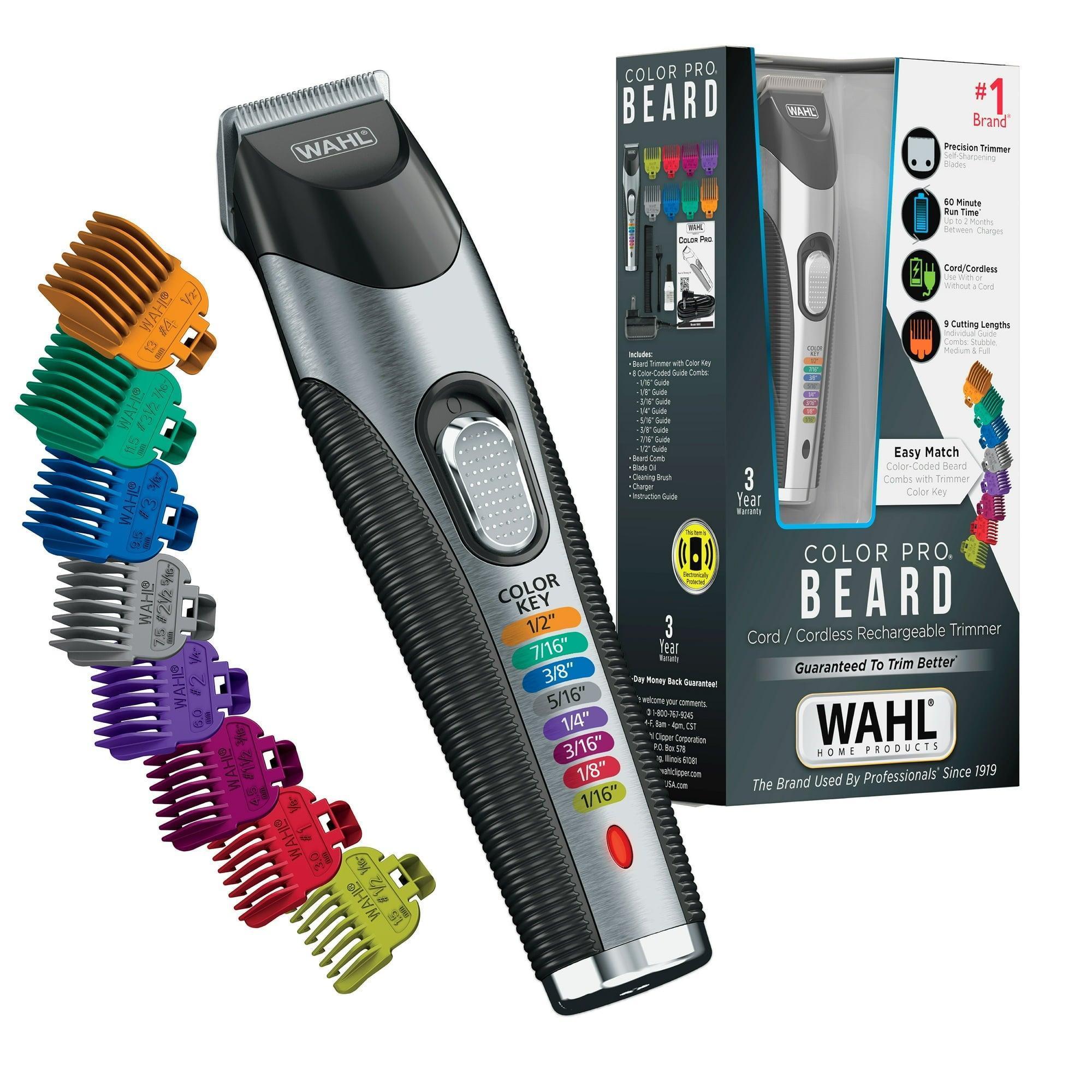 Wahl Color Pro Cord/Cordless Rechargeable Hair & Beard Trimmer for Men - 9891-100 - ClubOn