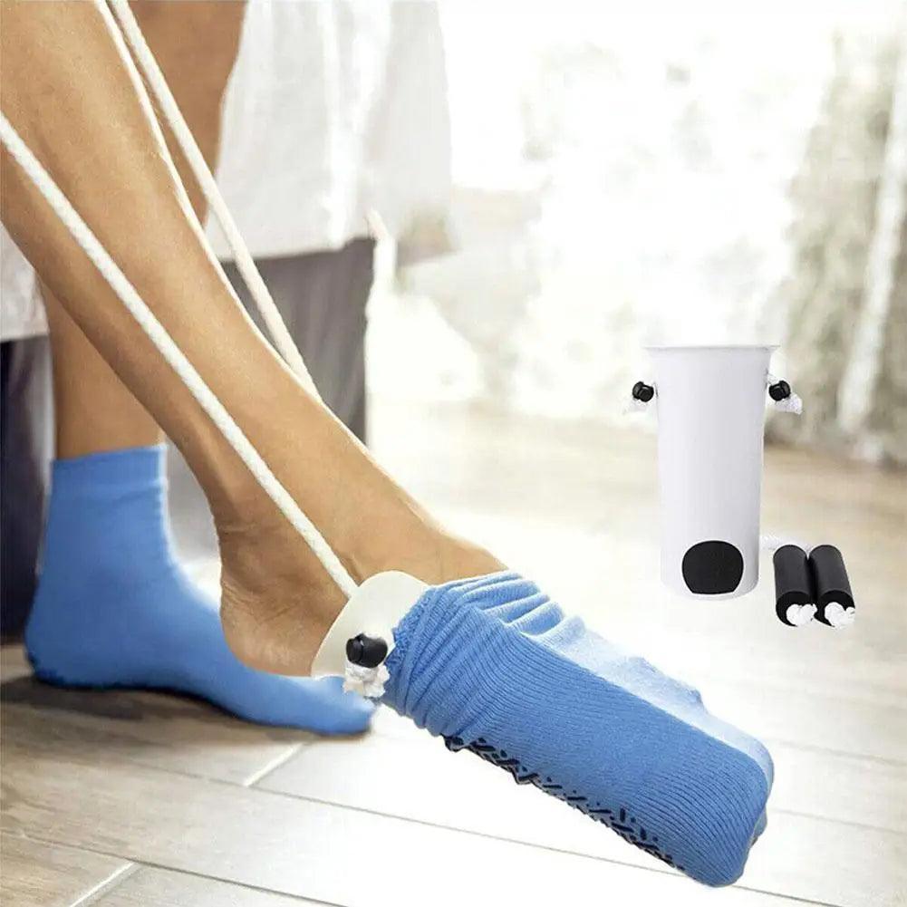Waist-Free Drawstring Sock Aid for Elderly & Pregnant Women - ClubOn