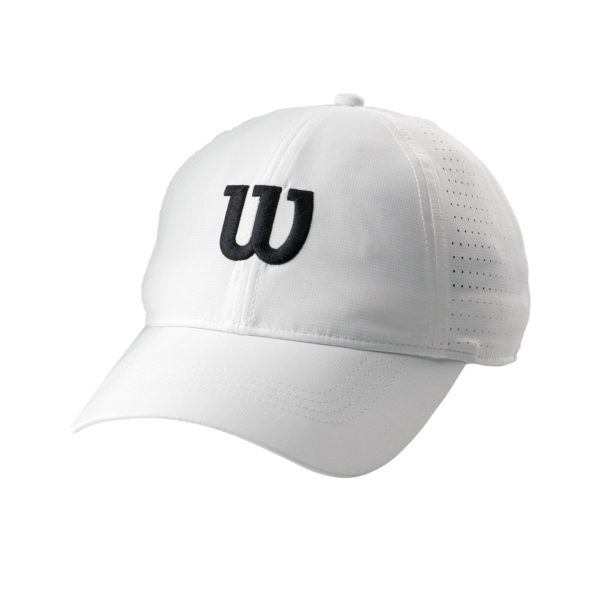 Wilson Ultralight Adult Tennis Sport Cap/Hat, White - ClubOn