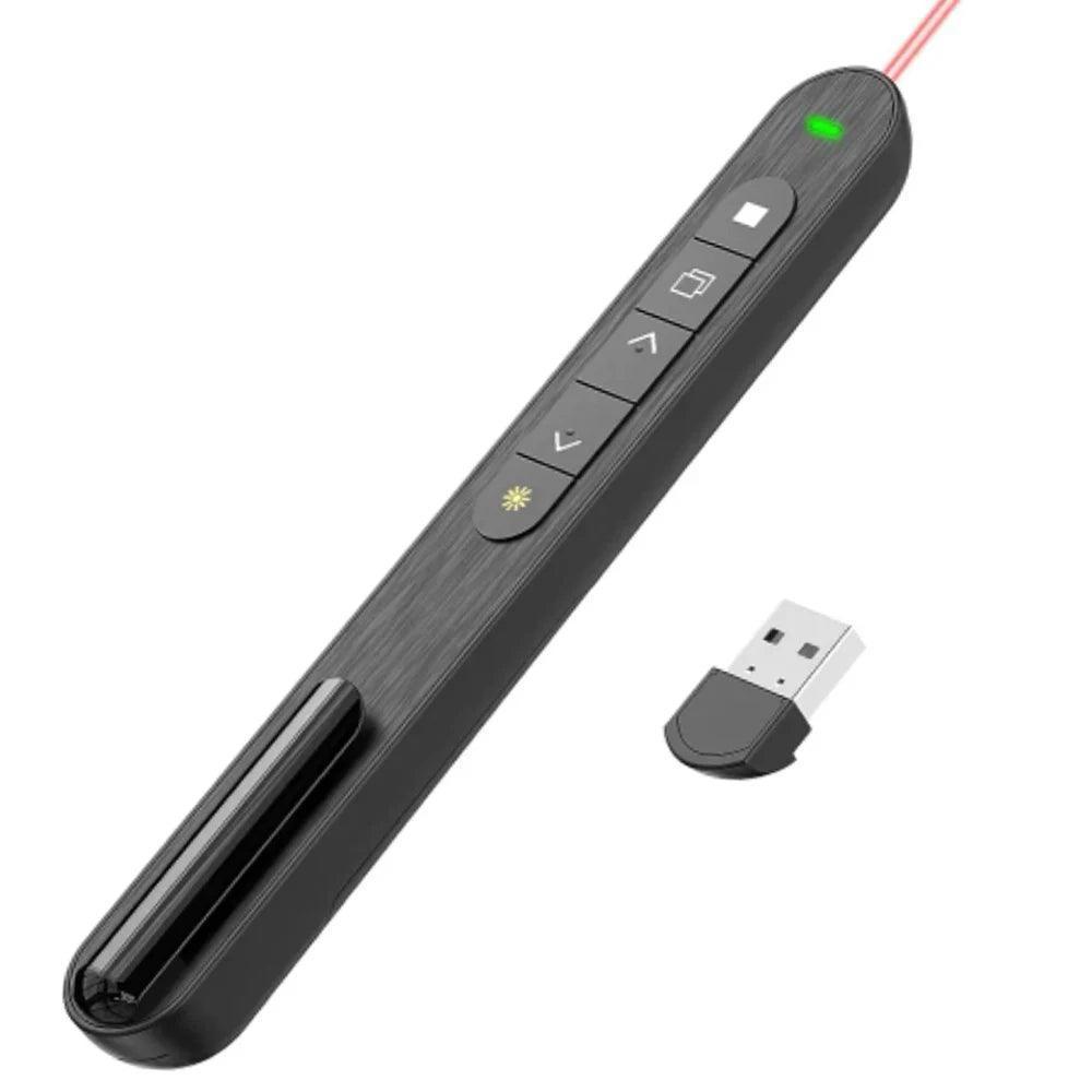 Wireless Presenter with Red Light | 2.4G RF PowerPoint Remote - ClubOn