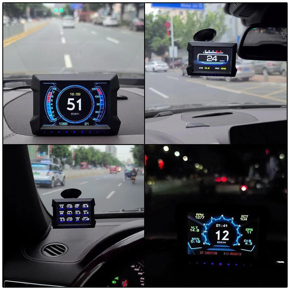P22 Dual System HUD with Overspeed & Low Voltage Alarm - Car Electronics - ClubOn