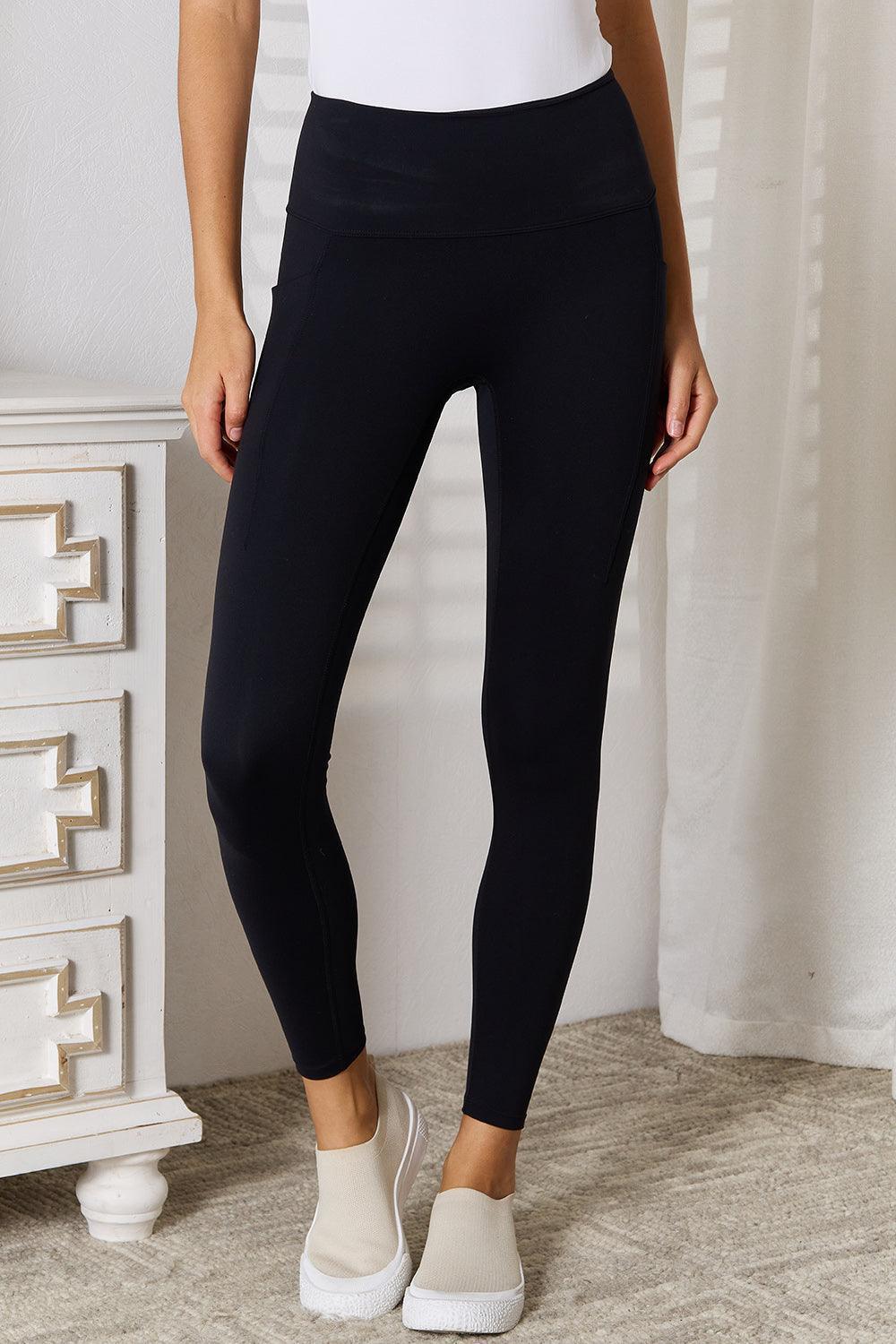 Basic Bae Wide Waistband Sports Leggings - ClubOn