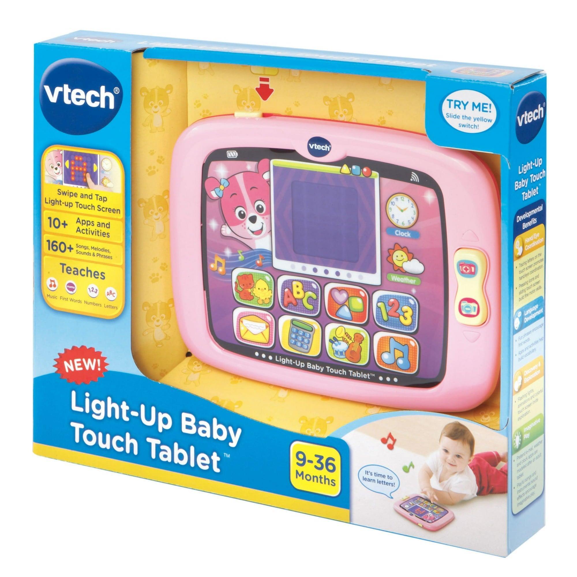 VTech Light-Up Baby Touch Tablet - Pink, Electronic Learning System for Babies & Toddlers - ClubOn