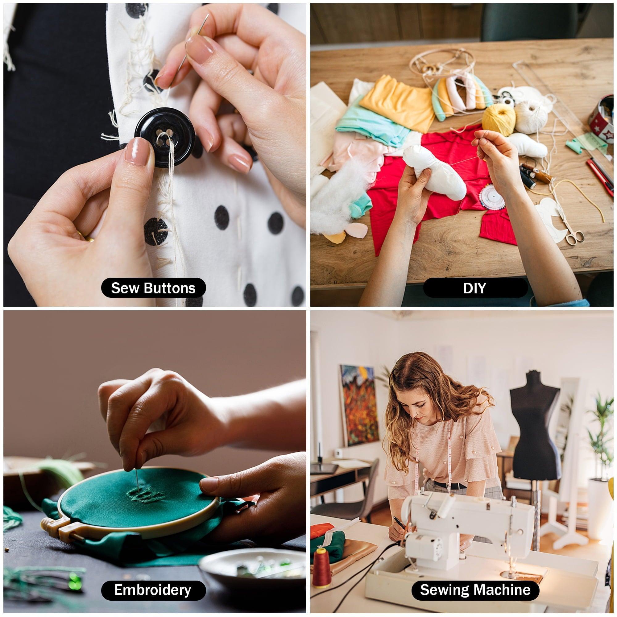 BCOOSS Sewing Kit for Adults, 97pcs Set – Thread, Needles & Portable Sewing Supplies for Beginners, Home, Travel, Emergencies - ClubOn