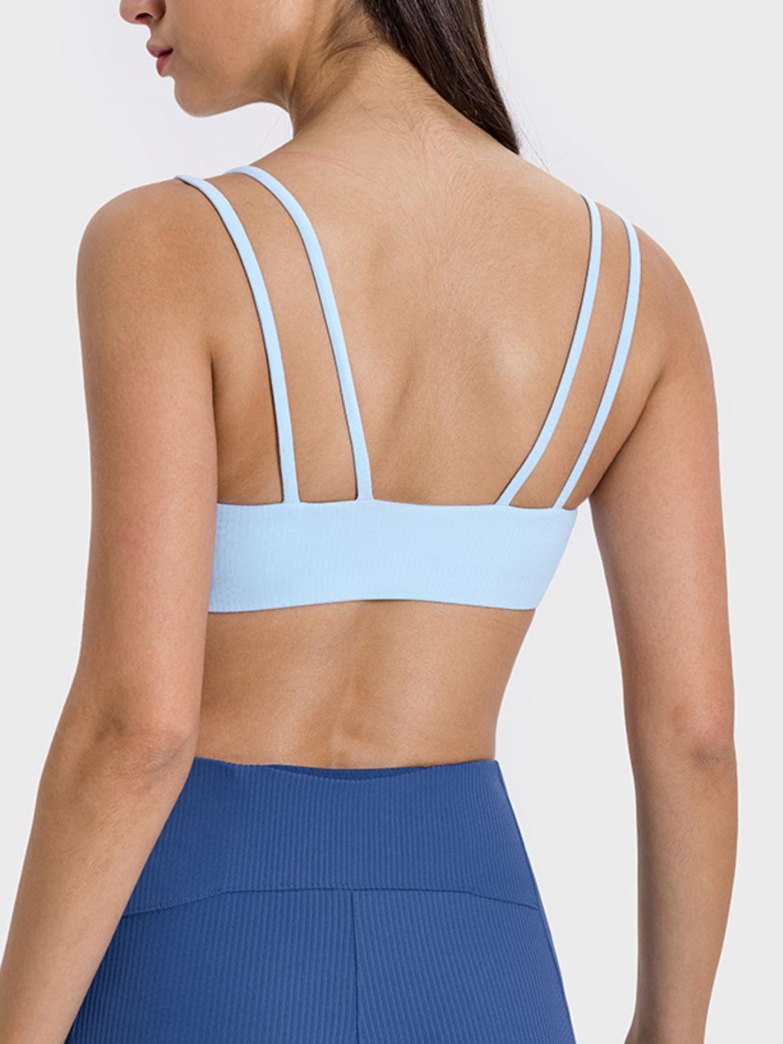 Millennia Scoop Neck Double Strap Active Cami - ClubOn