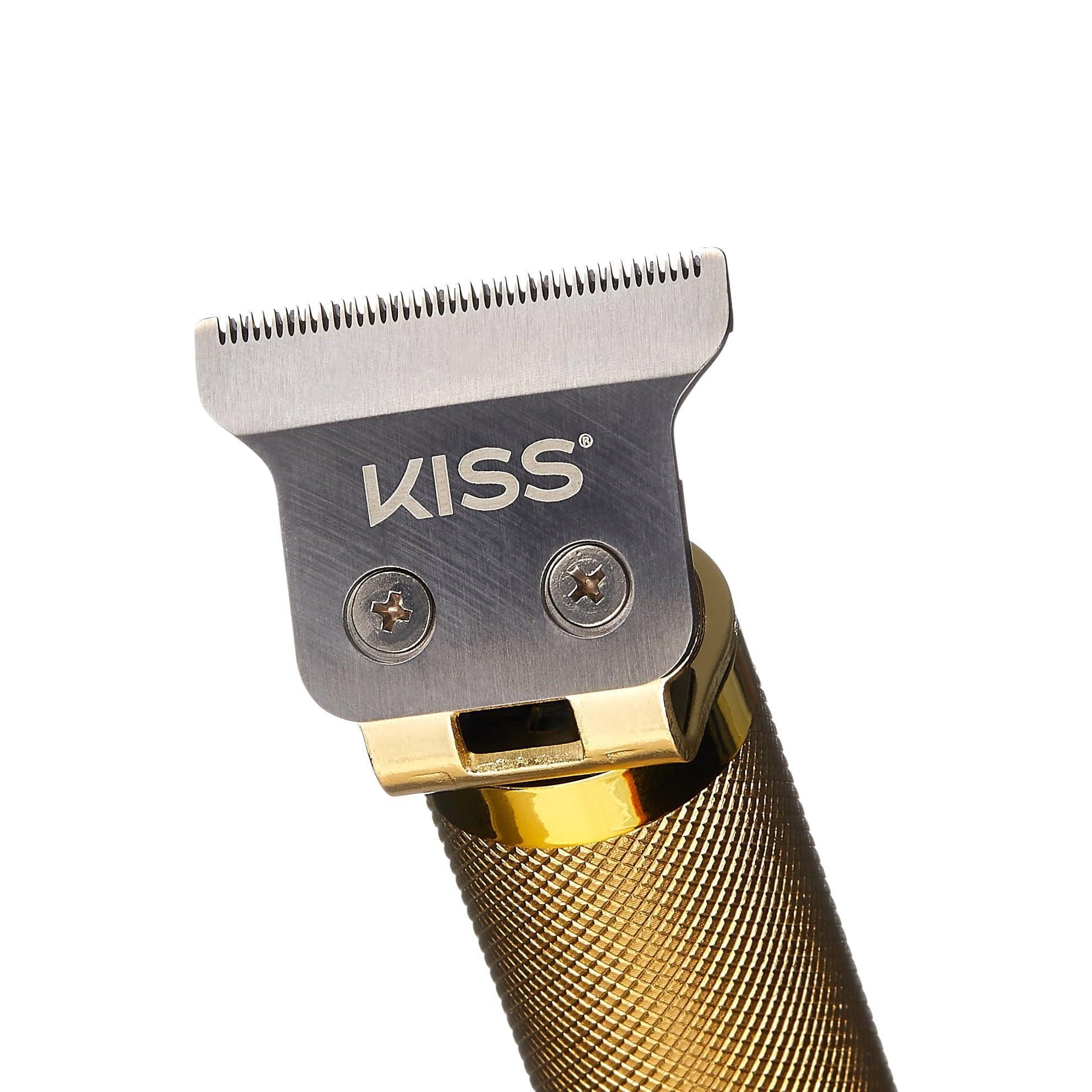 KISS USA Precision Blade Cordless USB Hair Trimmer Clipper, 8 Pieces, Waterproof for Men, Adult Use - ClubOn