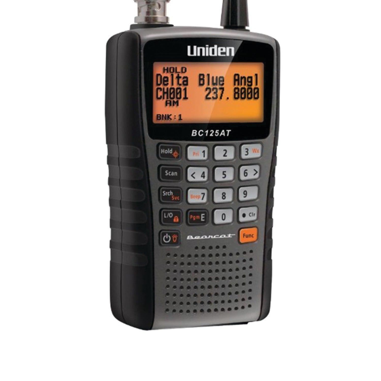 Uniden BC125AT Hand-Held Scanner, 500-Alpha Tagged Channels, Compact Design - ClubOn