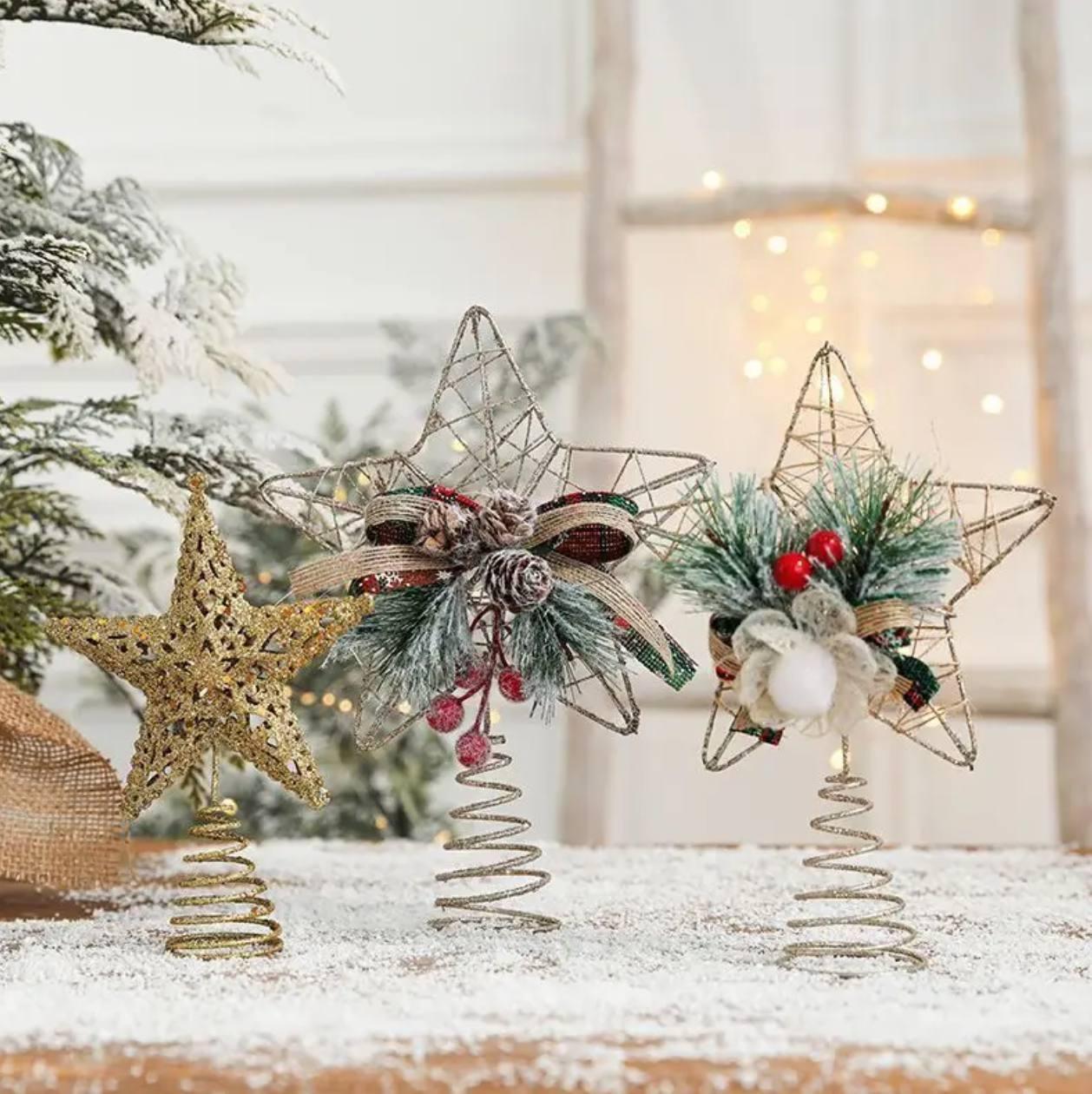 Stereoscopic Pentagram Tree Topper | Christmas Decorations - ClubOn