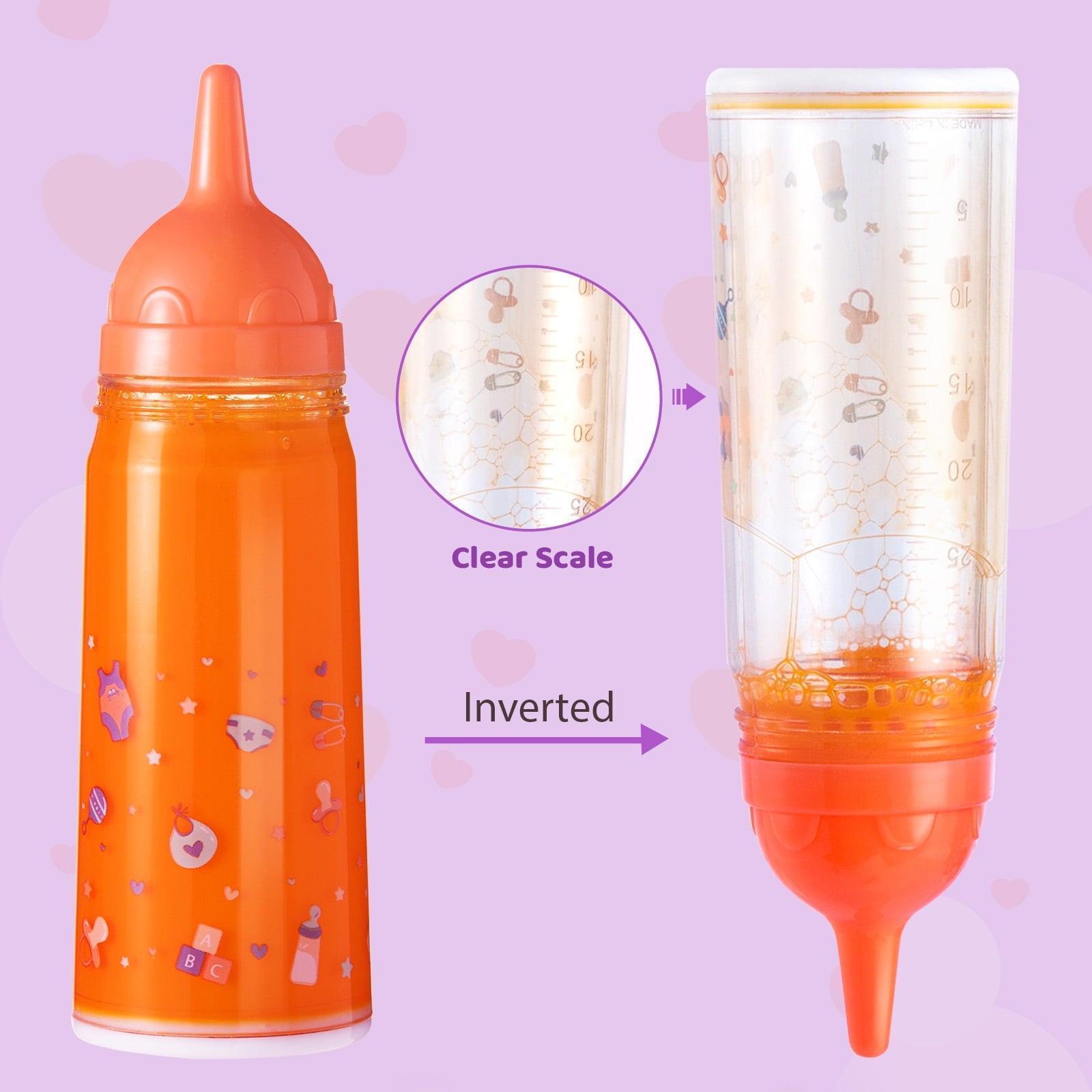 SYNCFUN Baby Doll Magic Bottle Set – 4 Pieces (Orange/White/Blue) - ClubOn