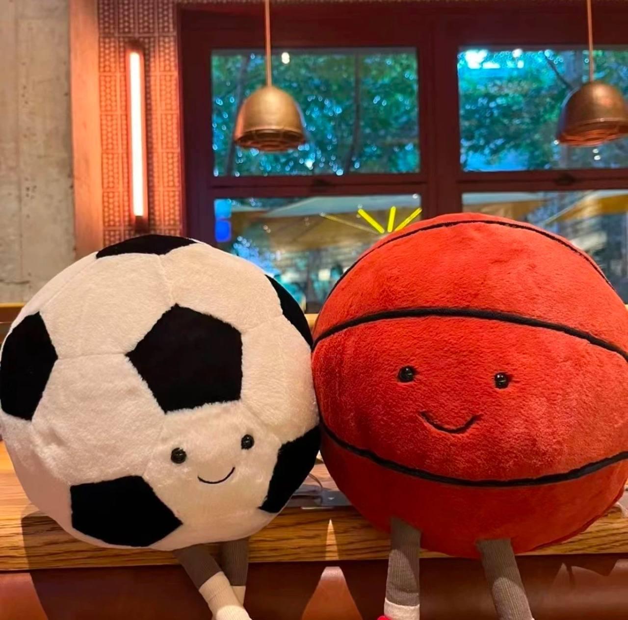 Football Plushie Toy - Basketball Pillow Cute Soft Kids Toy - ClubOn