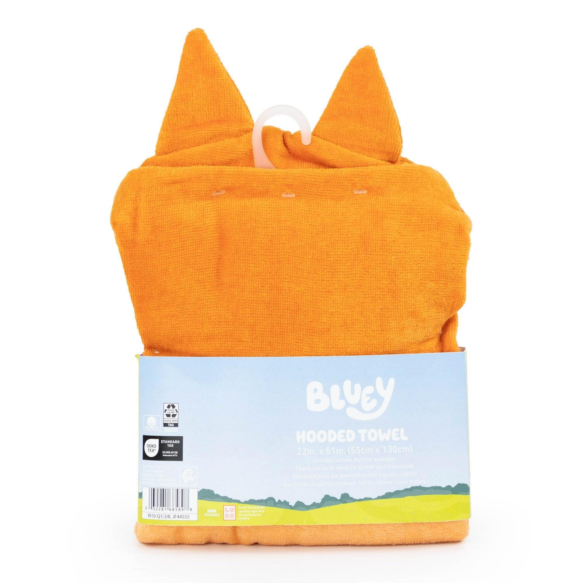Bingo Kids Bath Hooded Towel Wrap, 51 x 22, Cotton, Blue – BBC - ClubOn