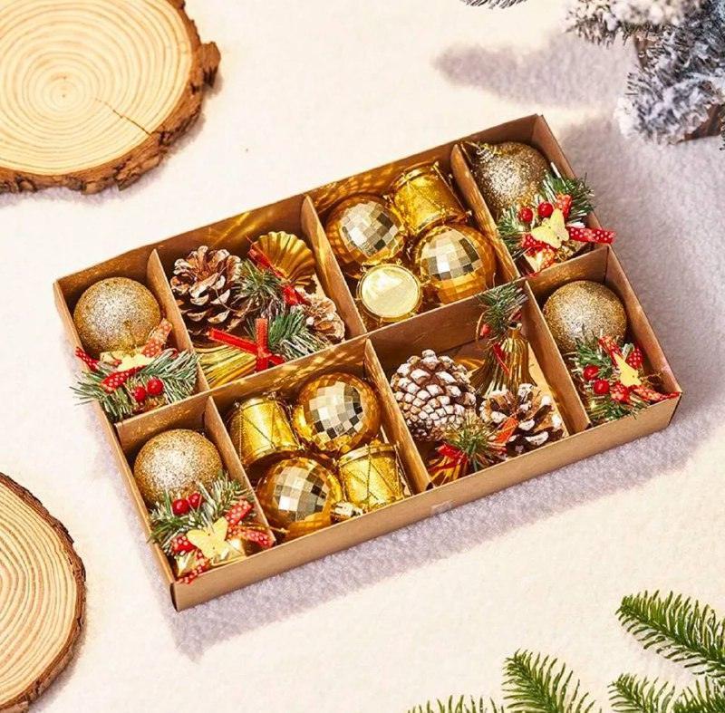 Christmas Decoration Balls Set – Tree Pendants & Ornaments - ClubOn