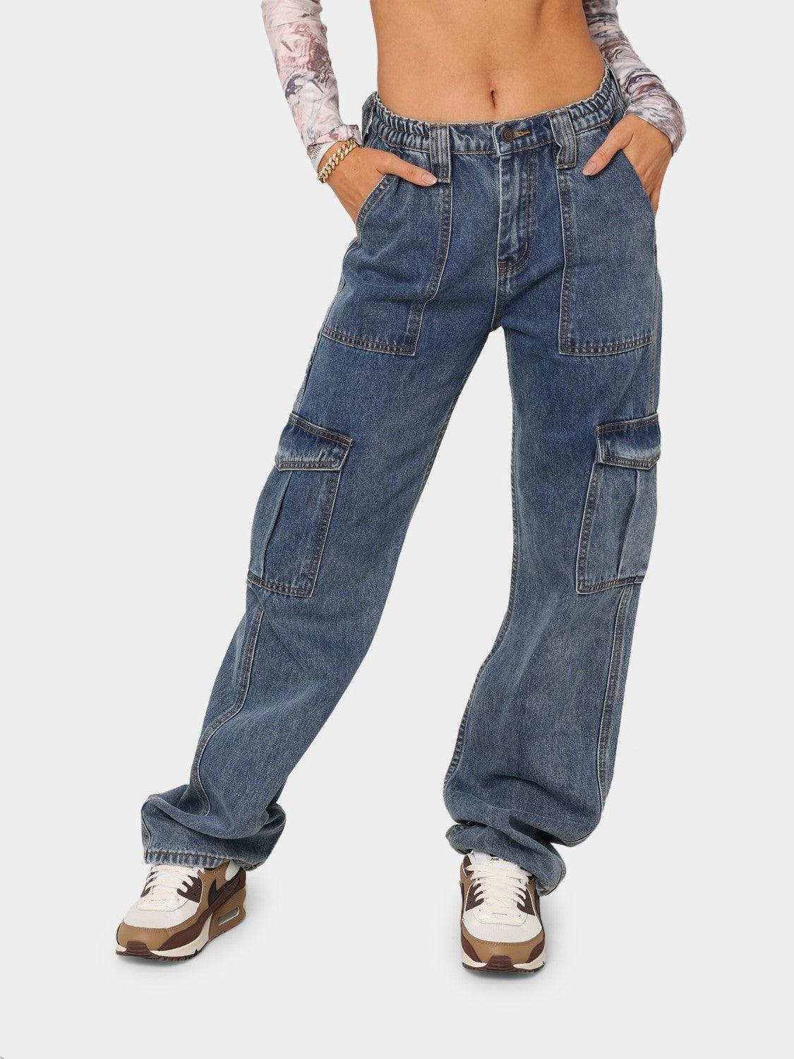 Straight Jeans with Pockets - ClubOn