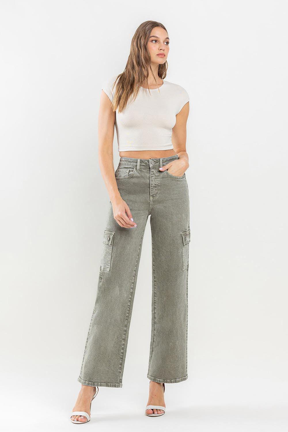 Vervet by Flying Monkey 90's Super High Rise Cargo Jeans - ClubOn