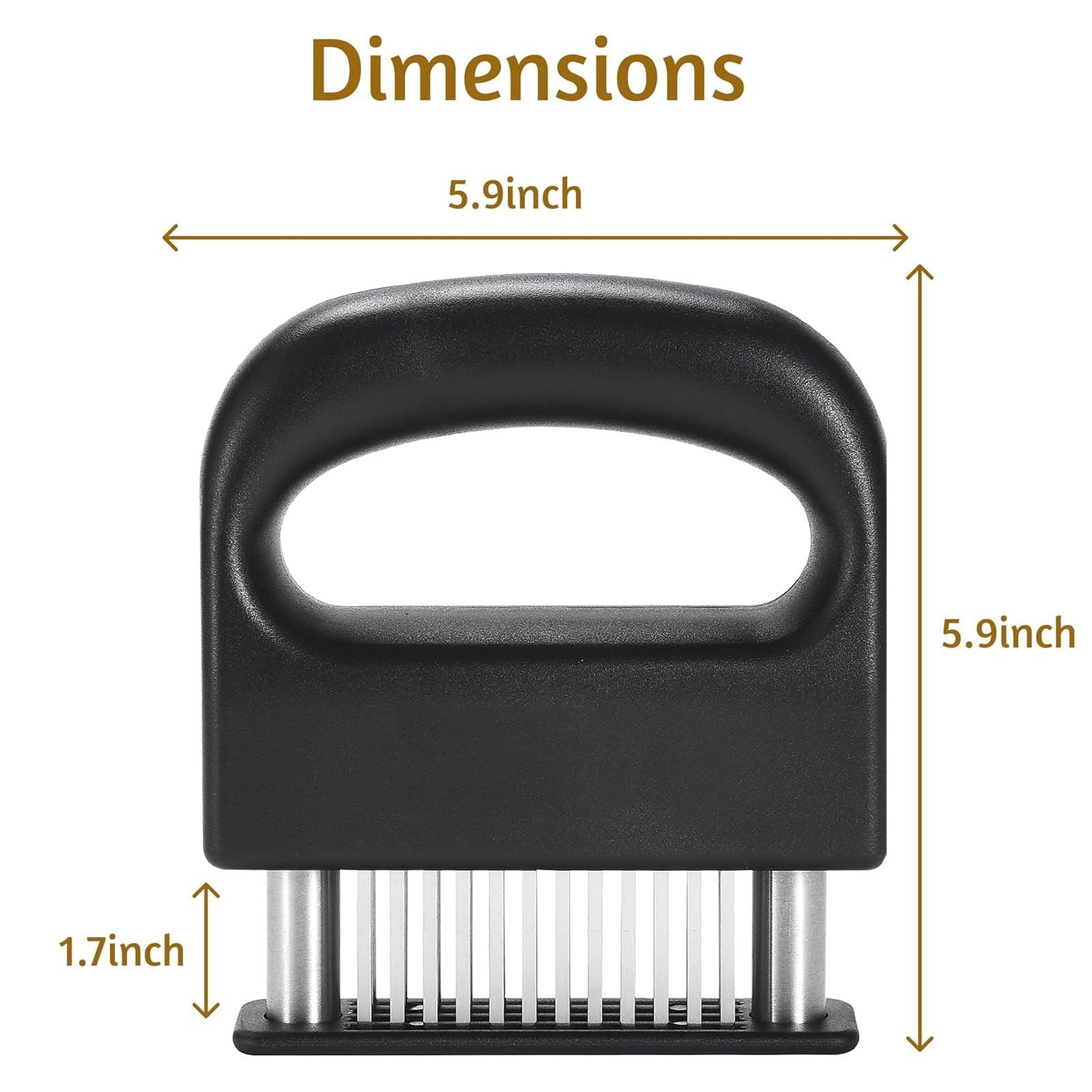 Bundlepro Black Plastic Meat Tenderizer – 48 Stainless Steel Needle Blades - ClubOn