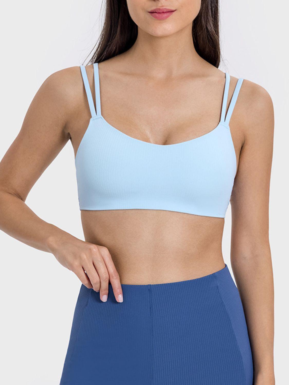 Millennia Scoop Neck Double Strap Active Cami - ClubOn