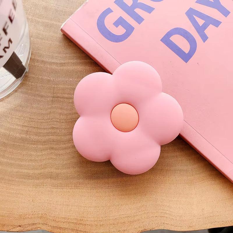 Cute Flower Phone Stand - Foldable Finger Ring Grip - ClubOn