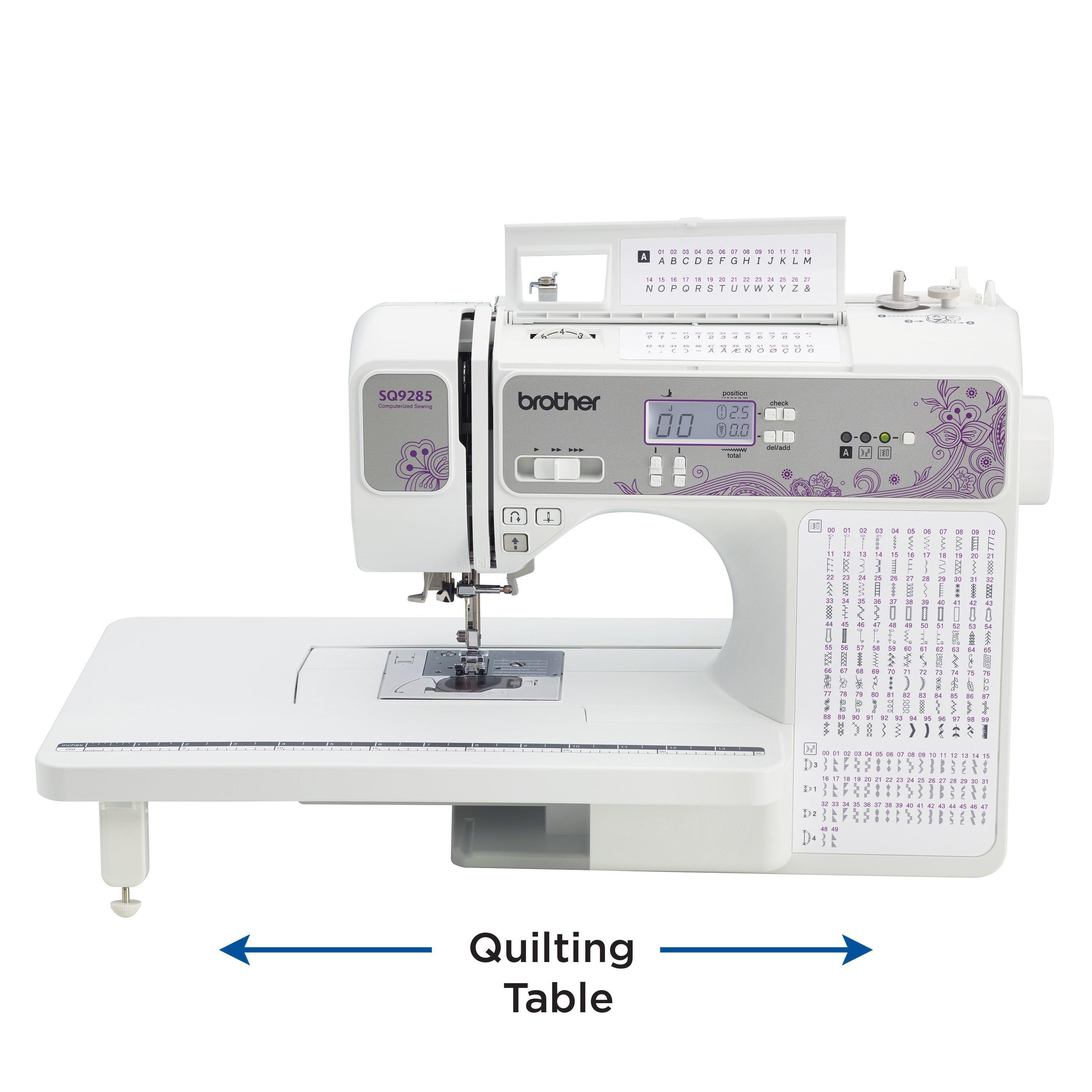 Brother SQ9285 Computerized Sewing & Quilting Machine with Wide Table - ClubOn