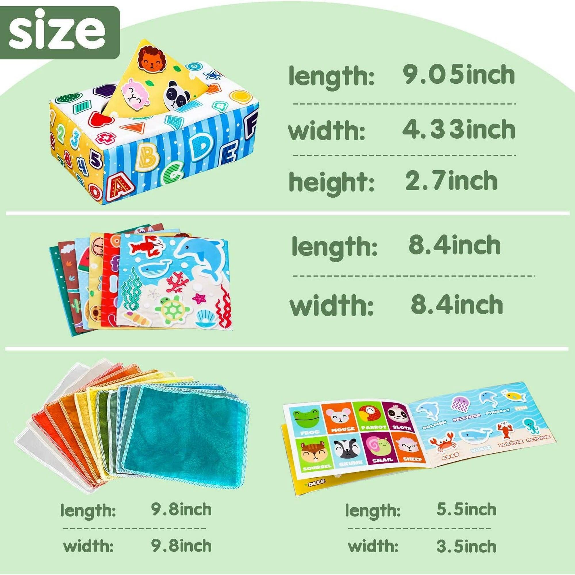 TOY Life Baby Tissue Box Toy, Montessori Sensory Toys for 6-12 Months, Early Learning Baby Gifts - ClubOn