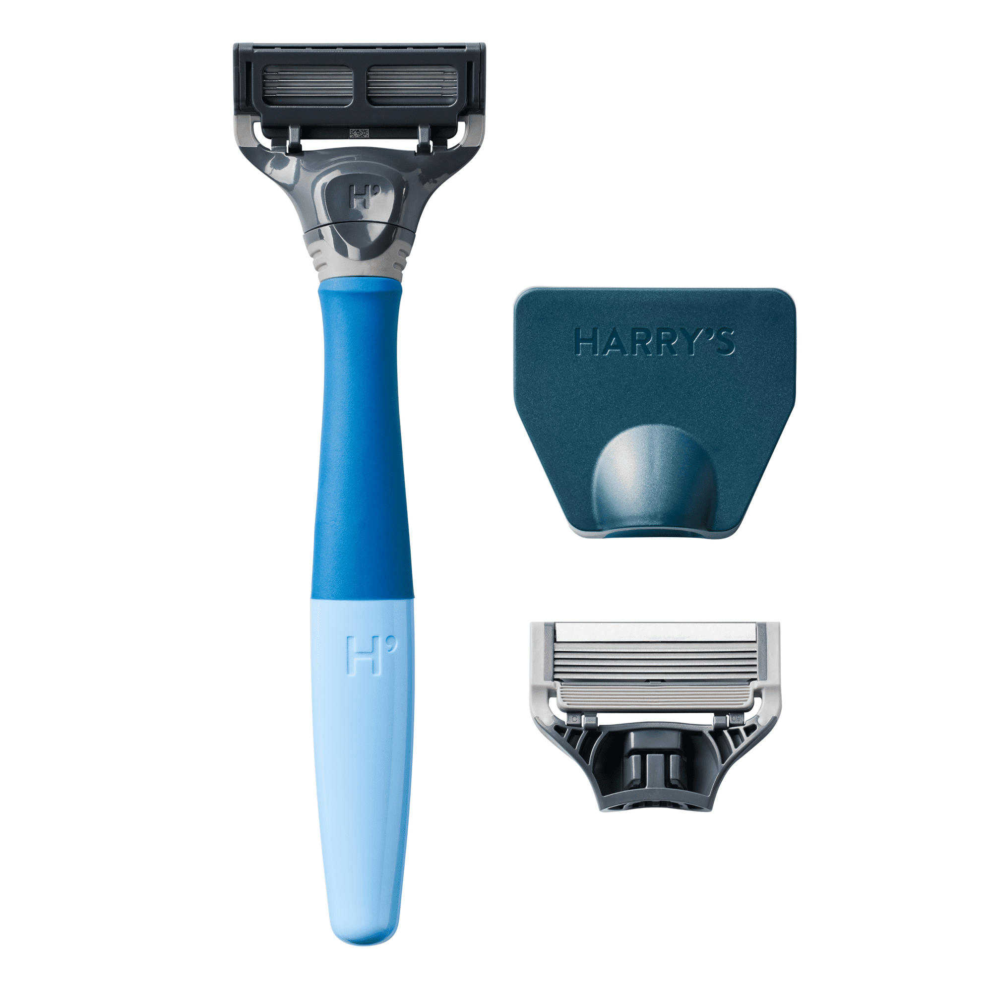 Harry's Shaving Razor for Men with 2 Blade Refills, Glacier Blue - ClubOn