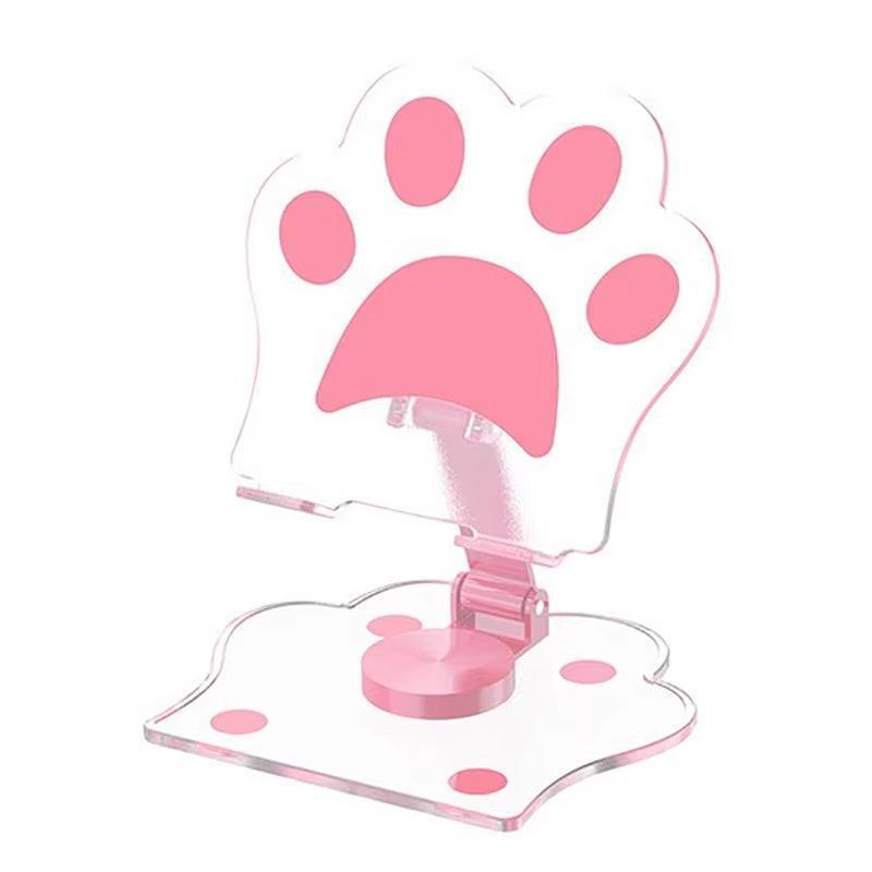 Cat Claw Phone Stand - Adjustable Acrylic Desktop Mount - ClubOn