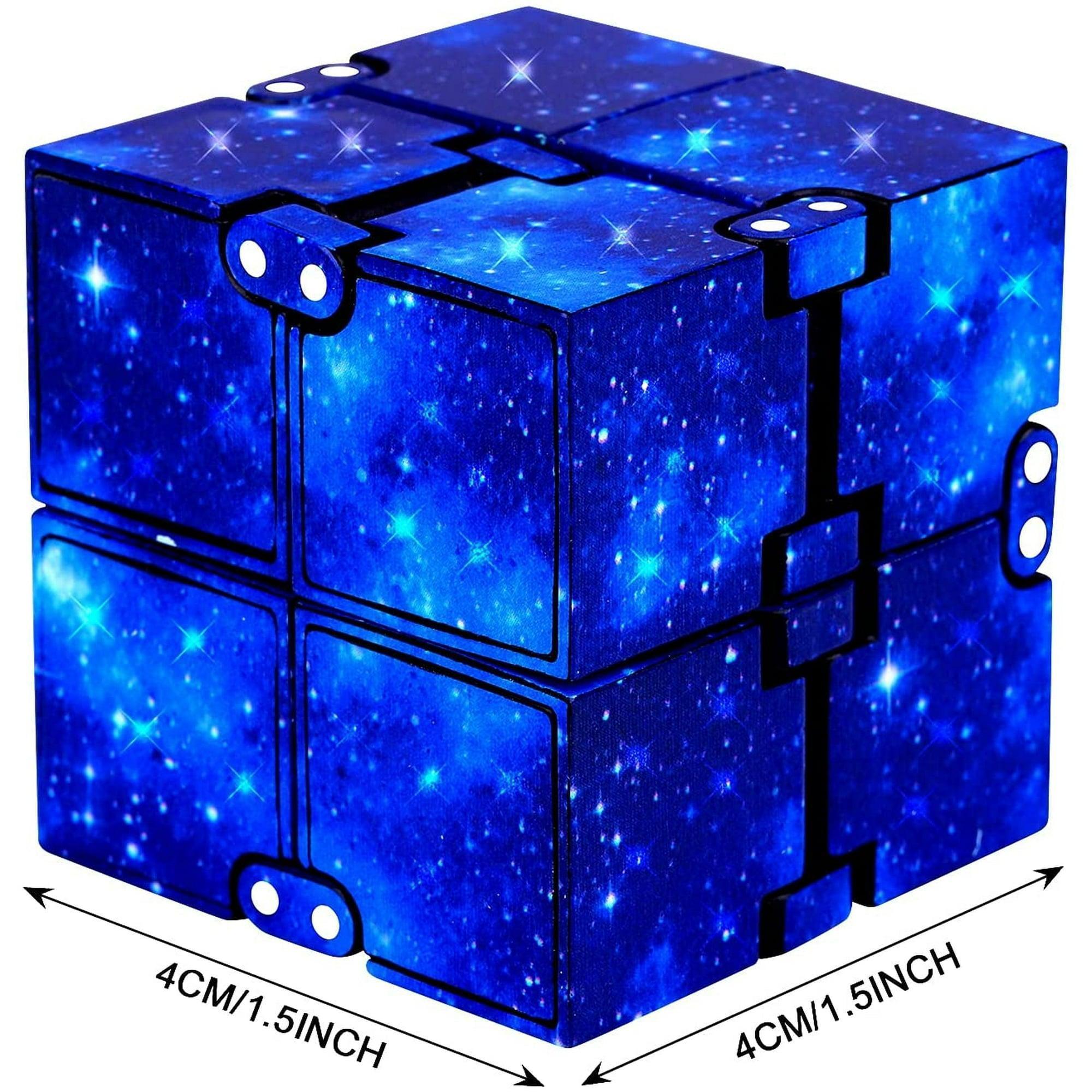 Infinity Cube 3 Pack Fidget Cube Toy – Stress & Anxiety Relief for Adults and Kids, Hand-Held Magic Puzzle Flip Fidgeting Finger Toys for ADD, ADHD, and Relaxation - ClubOn