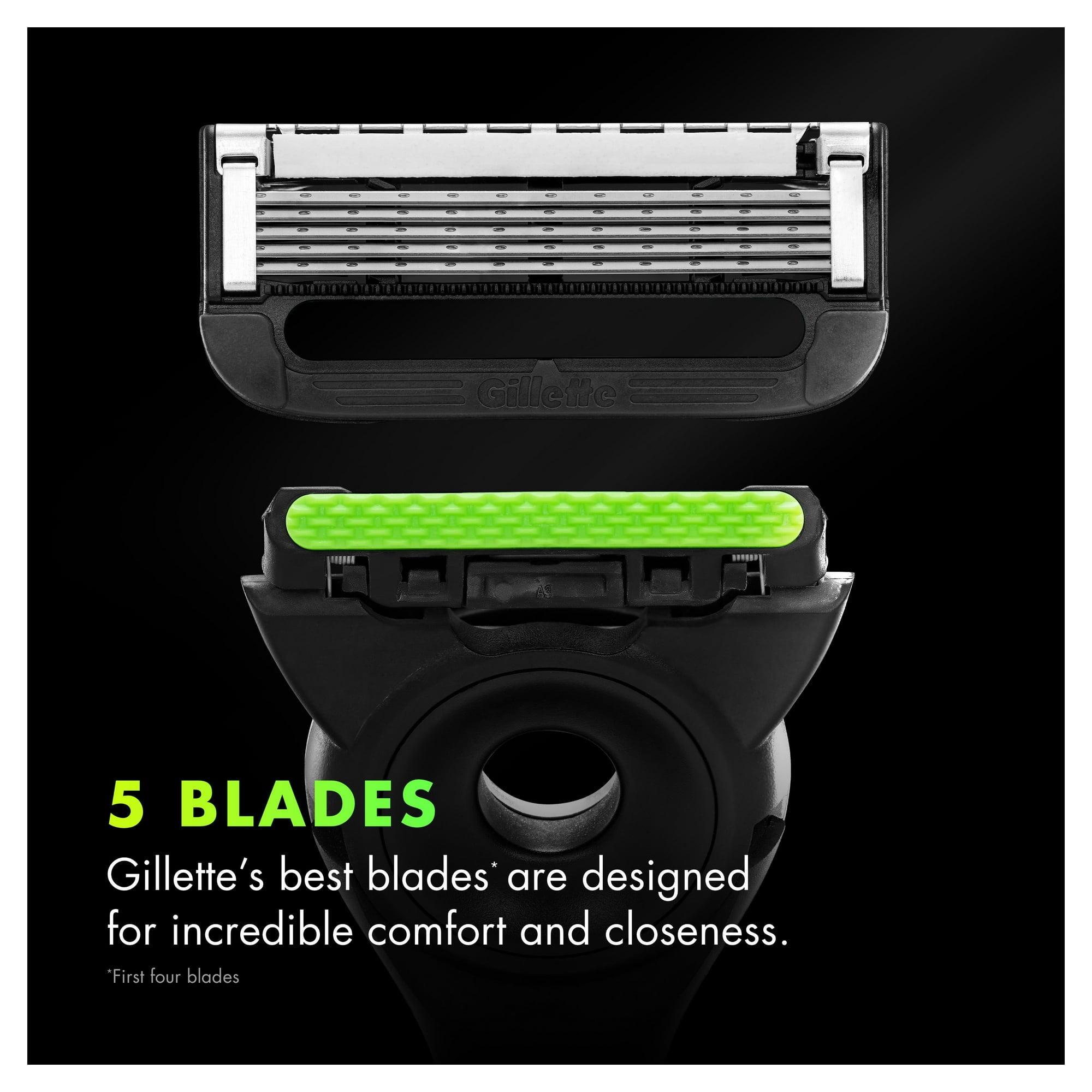 Gillette Labs Exfoliating Bar Men's Razor, 1 Handle & 2 Blade Refills, Gray - ClubOn
