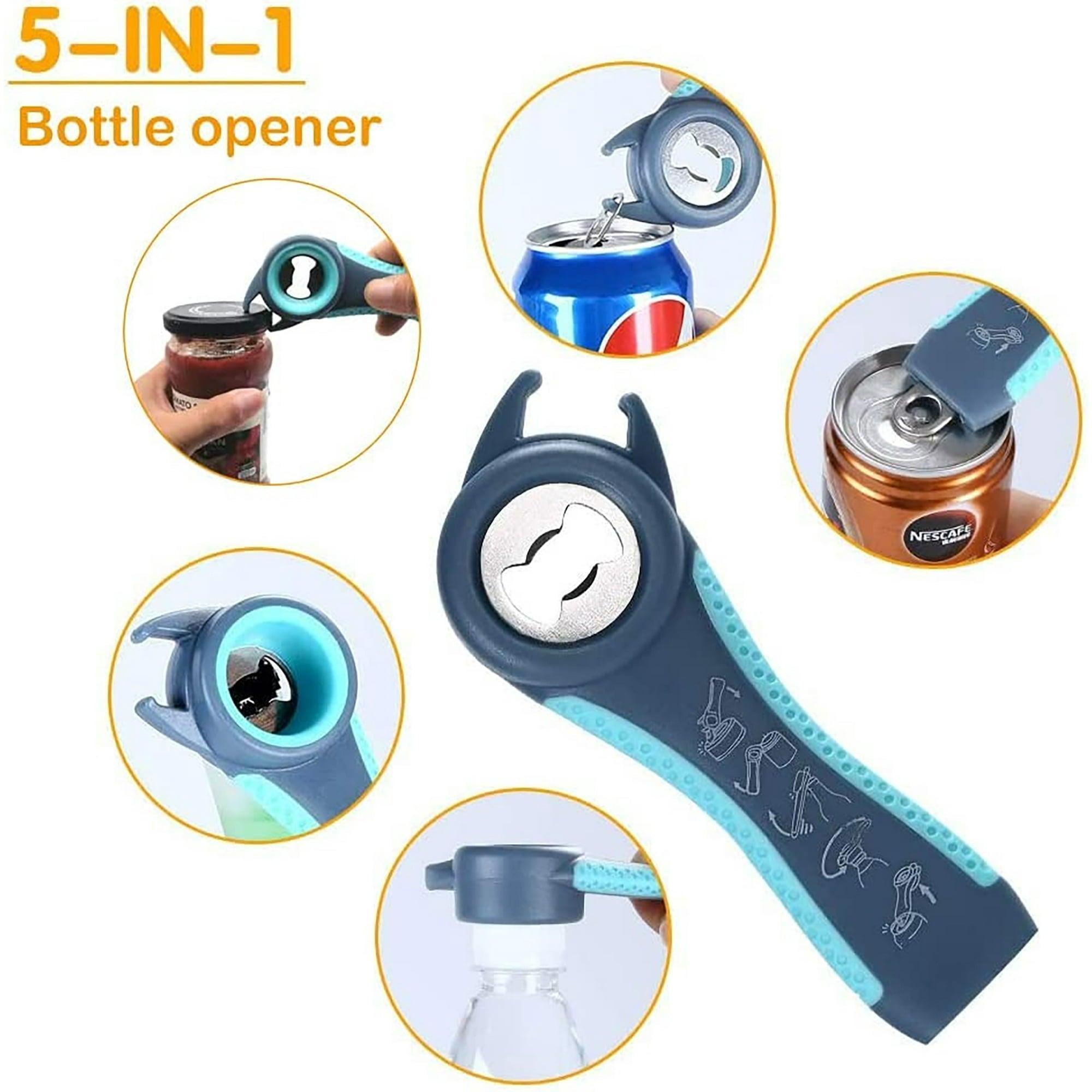 HUART Bottle Opener, Multifunctional Blue and Grey Jar Opener for Seniors - ClubOn