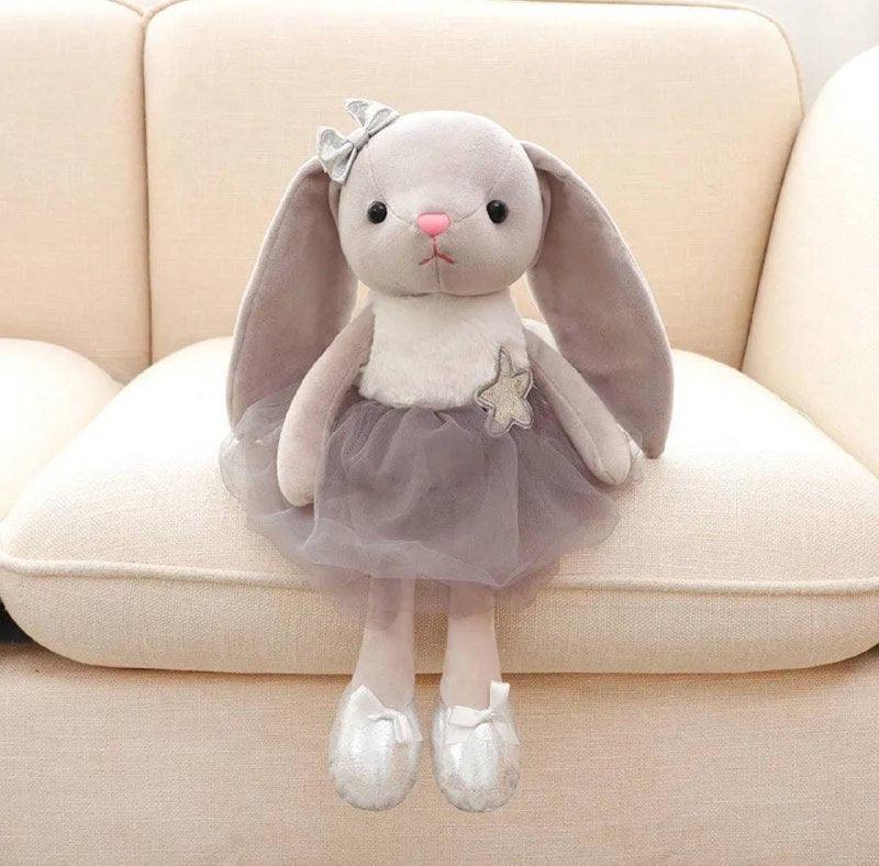 Long Ear Dress Bunny Appease Toy – Lovely Ballerina Rabbit Soft - ClubOn