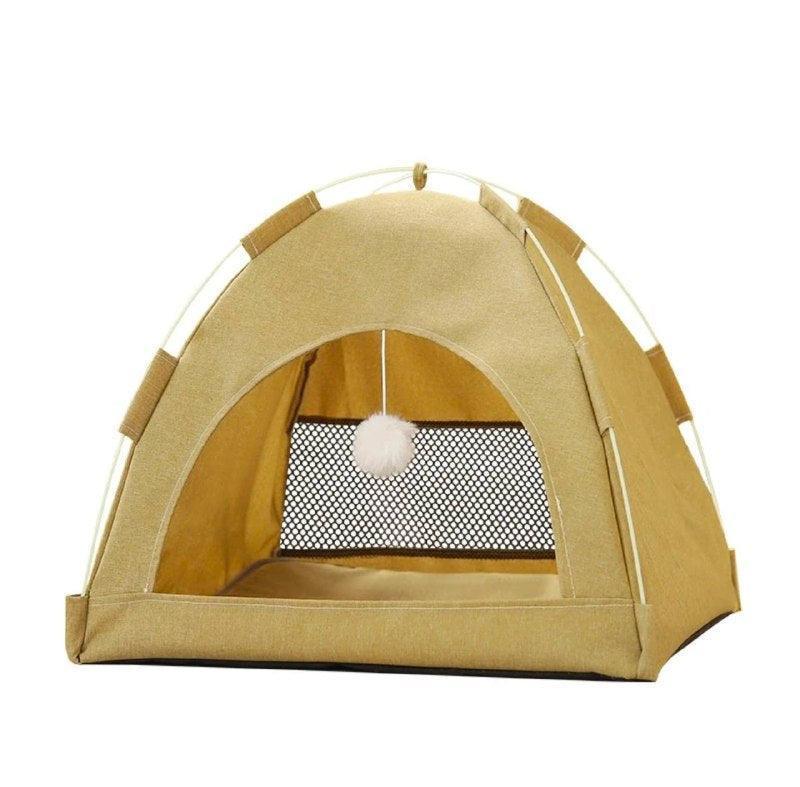 Winter Cat Tent Bed | Warm Cushions & Clamshell Sofa Basket - ClubOn