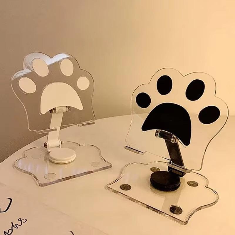 Cat Claw Phone Stand - Adjustable Acrylic Desktop Mount - ClubOn