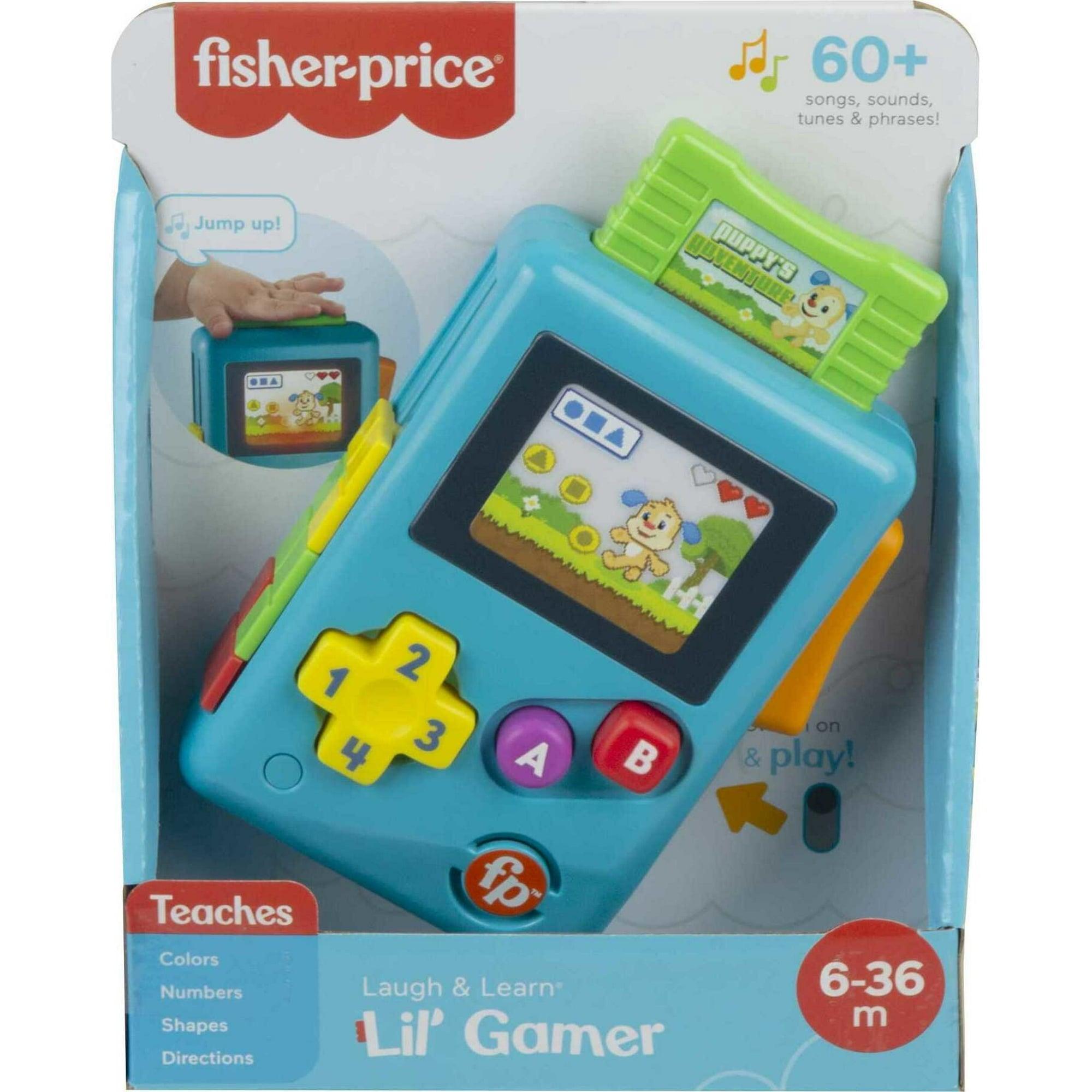 Fisher-Price Laugh & Learn Lil’ Gamer Pretend Video Game Learning Toy for Infants & Toddlers - ClubOn