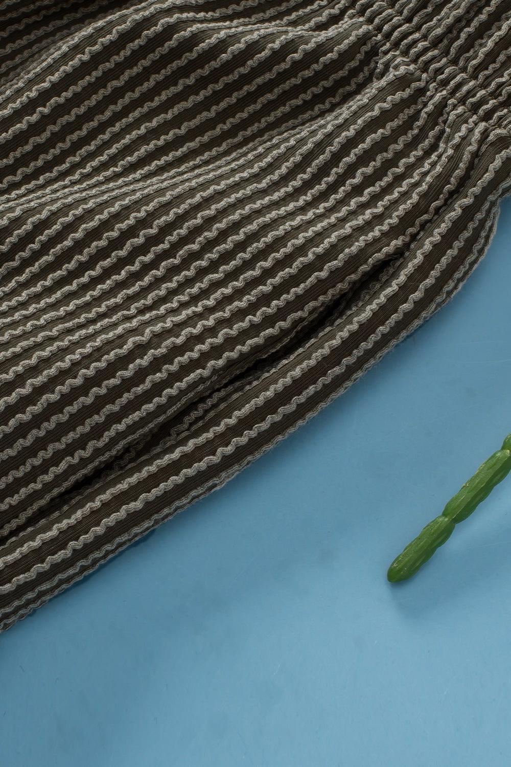 Plus Size Round Neck Top and Pocketed Shorts Set - ClubOn