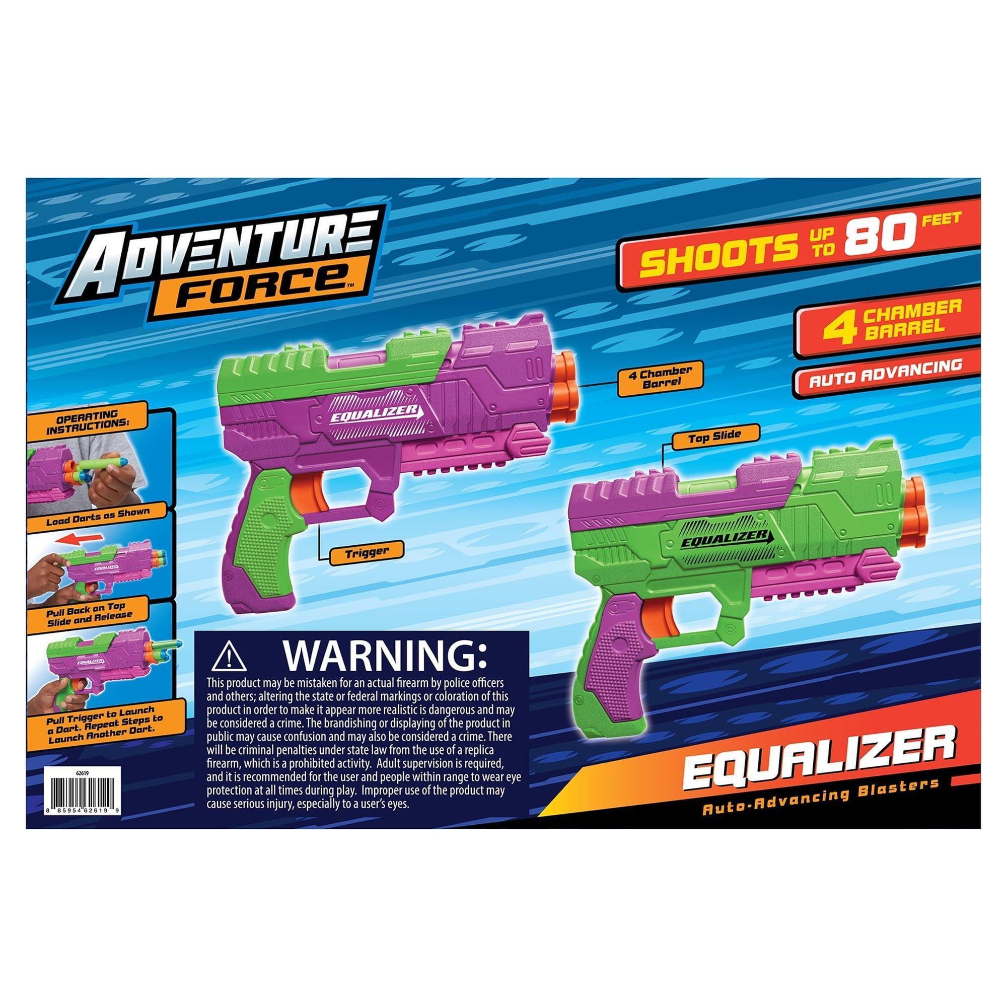 Adventure Force Equalizer Dart Blaster 2 Pack - Ages 8+ | Fun for Indoors & Outdoors - ClubOn