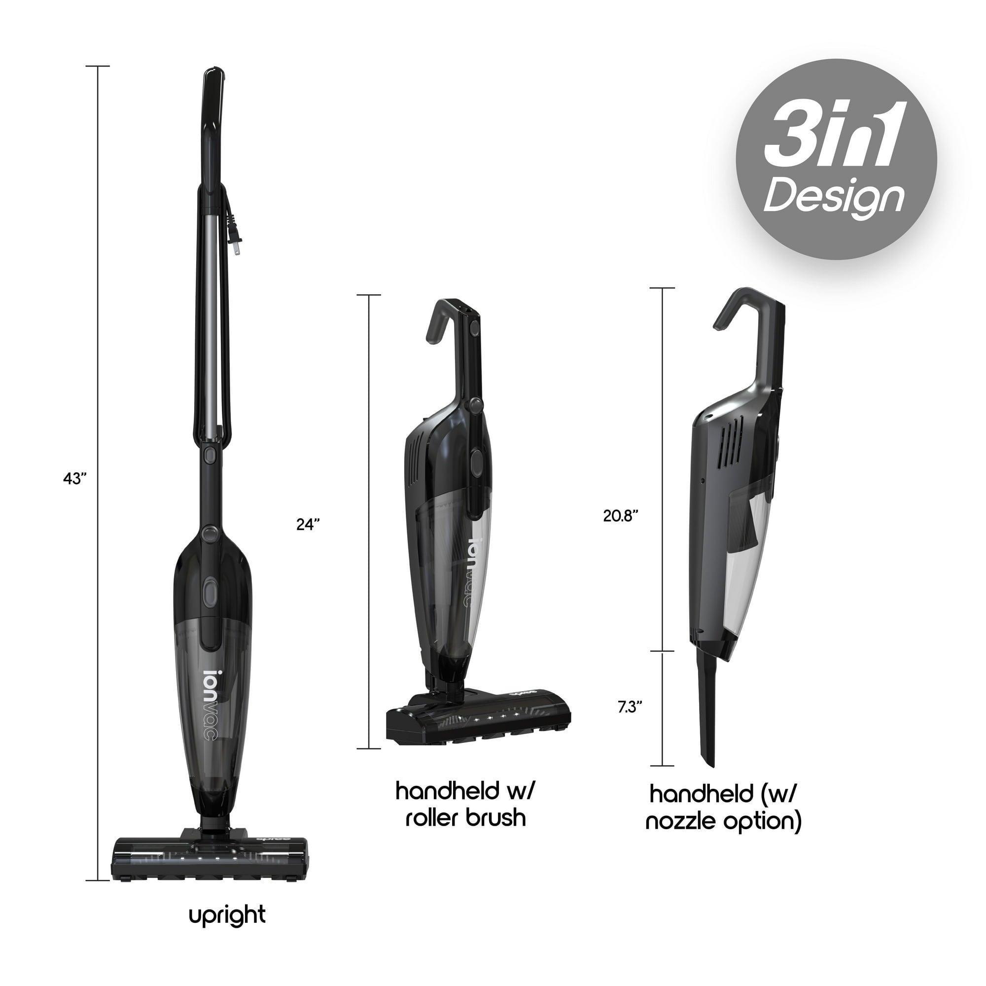Ionvac Spree 3-in-1 Vacuum Cleaner, Lightweight Upright/Handheld with Carpet Cleaner Brush | Multi-Surface Cleaning - ClubOn