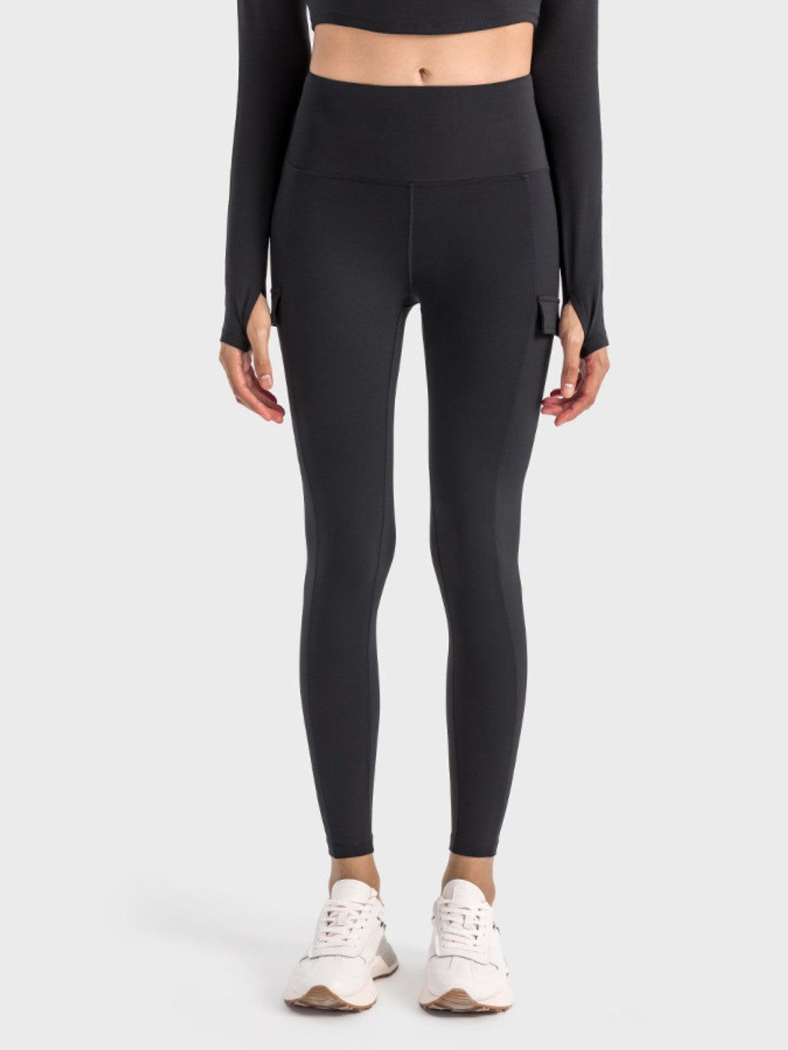Millennia Wide Waistband Sports Leggings - ClubOn