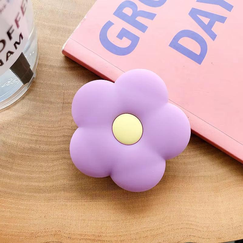 Cute Flower Phone Stand - Foldable Finger Ring Grip - ClubOn
