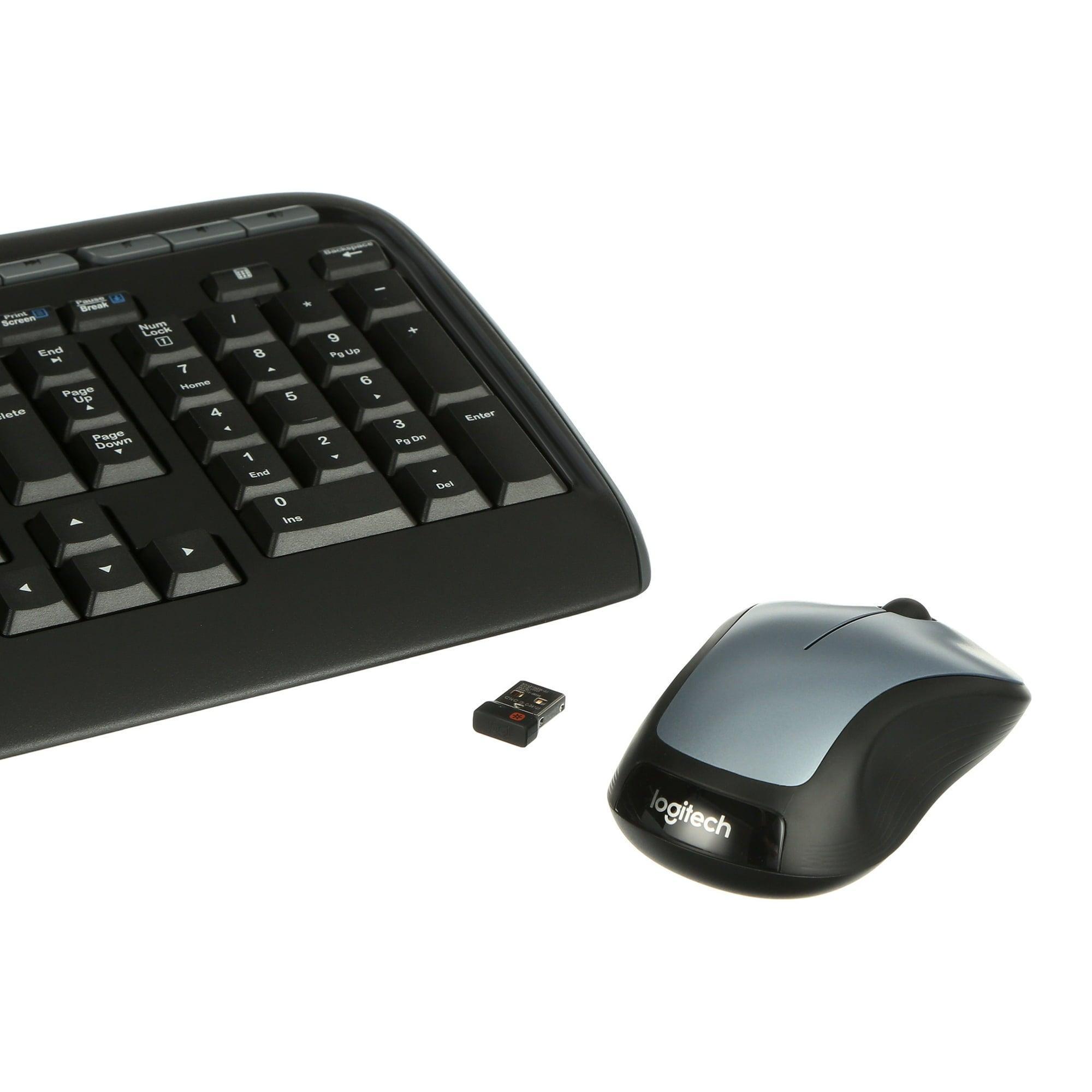 Full Size Wireless Combo – Keyboard and Mouse Set, Ergonomic Design, Reliable Wireless Connection - ClubOn