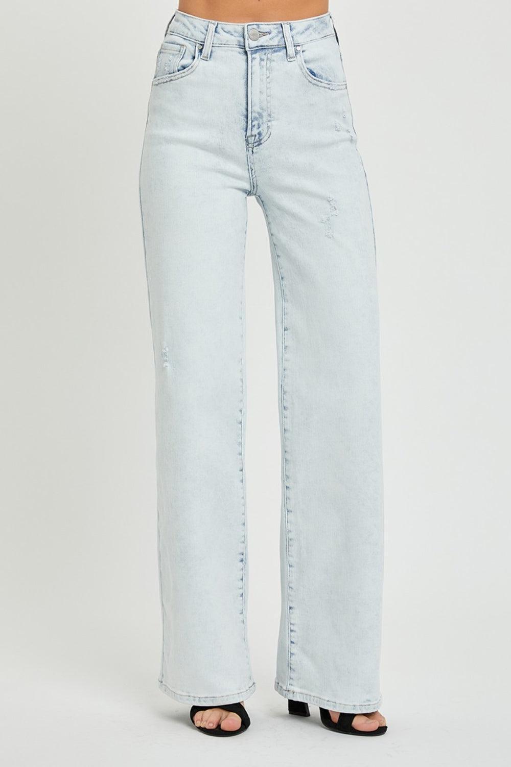 RISEN Ultra High Waist Wide Leg Jeans - ClubOn