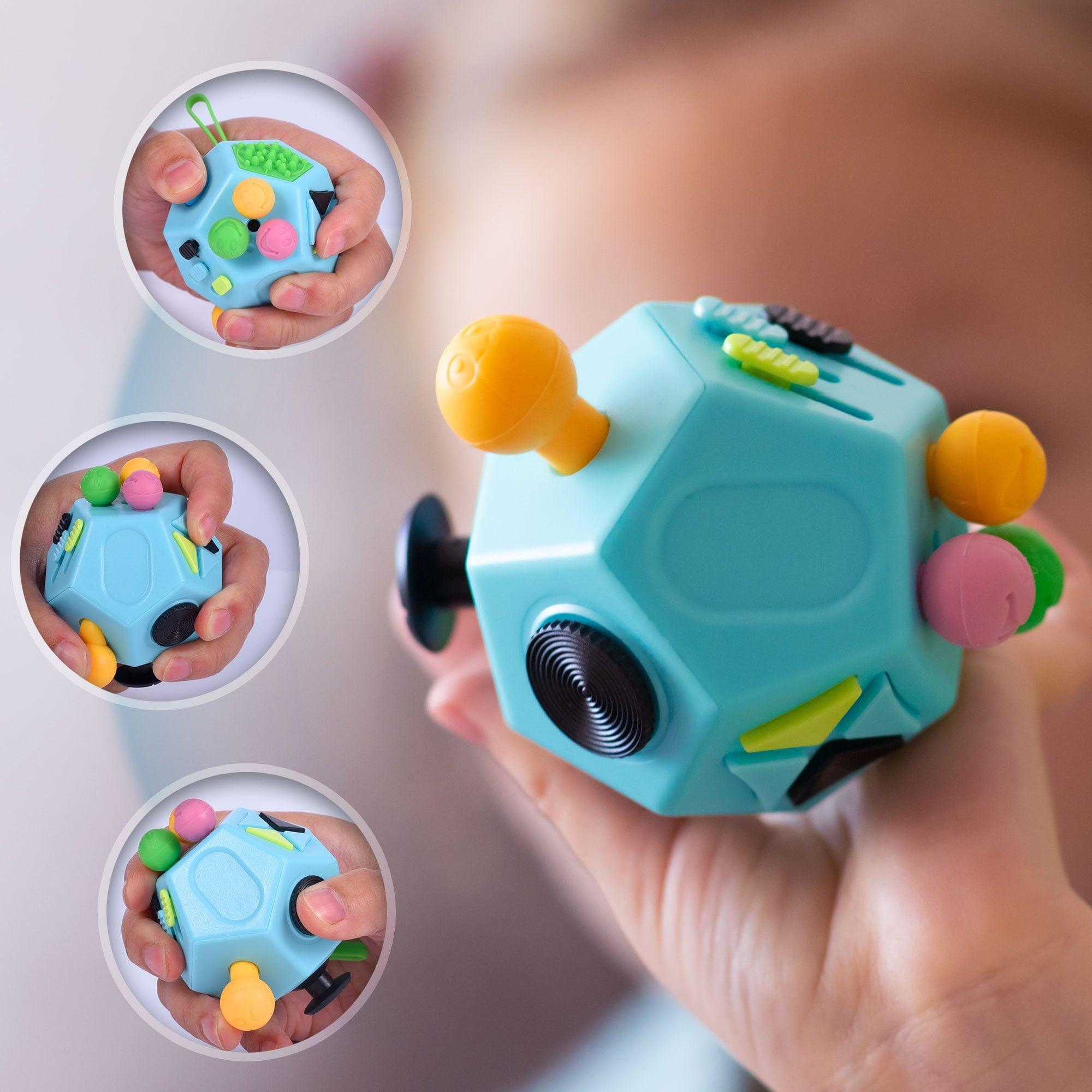 Boxgear Fidget Dodecagon – 12-Side Fidget Cube Toy for Stress Relief and Calm – Multifunctional Sensory Fidget Toys for Adults and Kids – 2-Pack - ClubOn