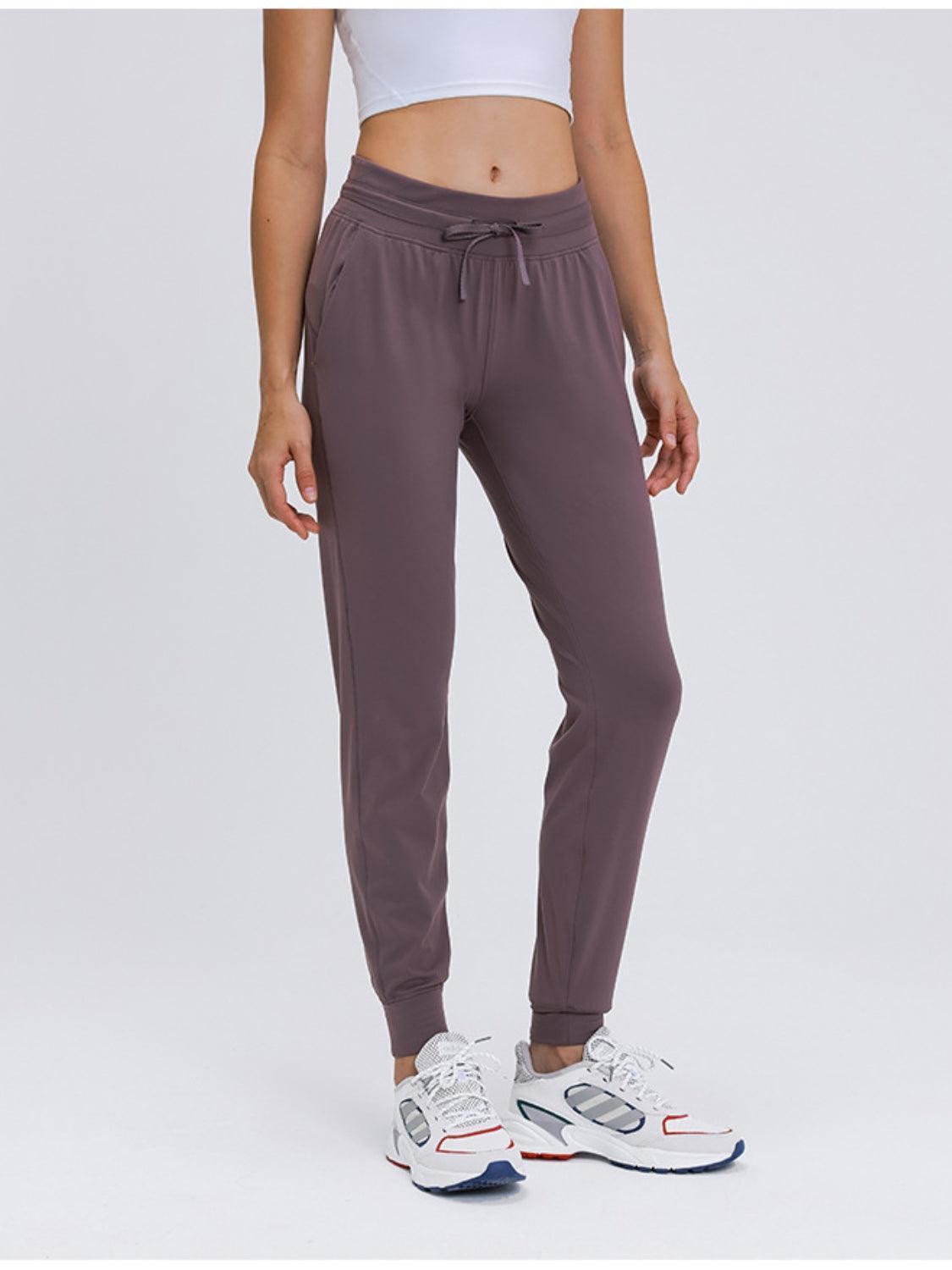 Millennia Double Take Tied Joggers with Pockets - ClubOn
