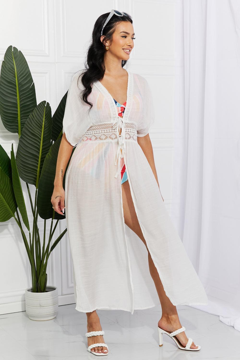 Marina West Swim Sun Goddess Tied Maxi Cover-Up - ClubOn