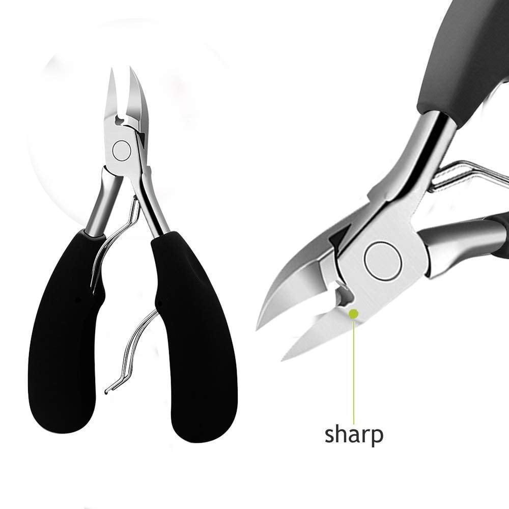 Toe Nail Clippers for Thick Nails & Ingrown Toenails - Heavy Duty Nail Nipper, Large Size, Ideal for Seniors - ClubOn