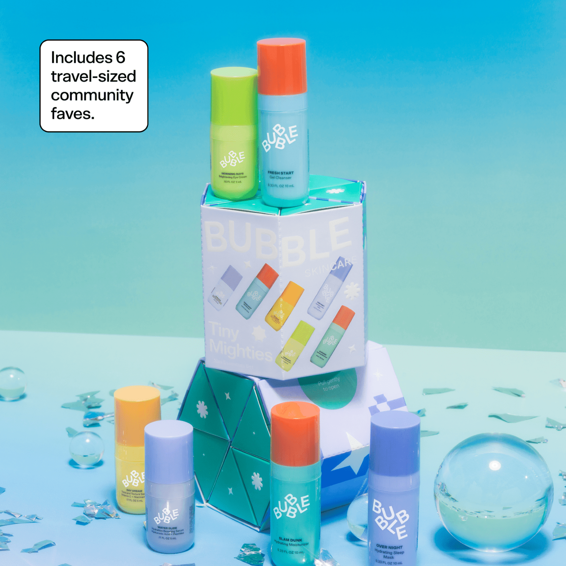 Bubble Tiny Mighties Mini Essentials Holiday Gift Set, 6 Pieces - ClubOn