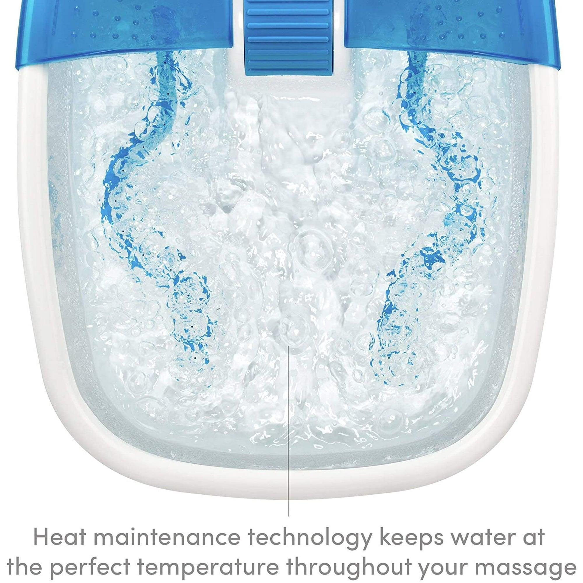 Homedics Bubble Bliss® Deluxe Foot Spa - Massaging Bubbles, Blue - ClubOn