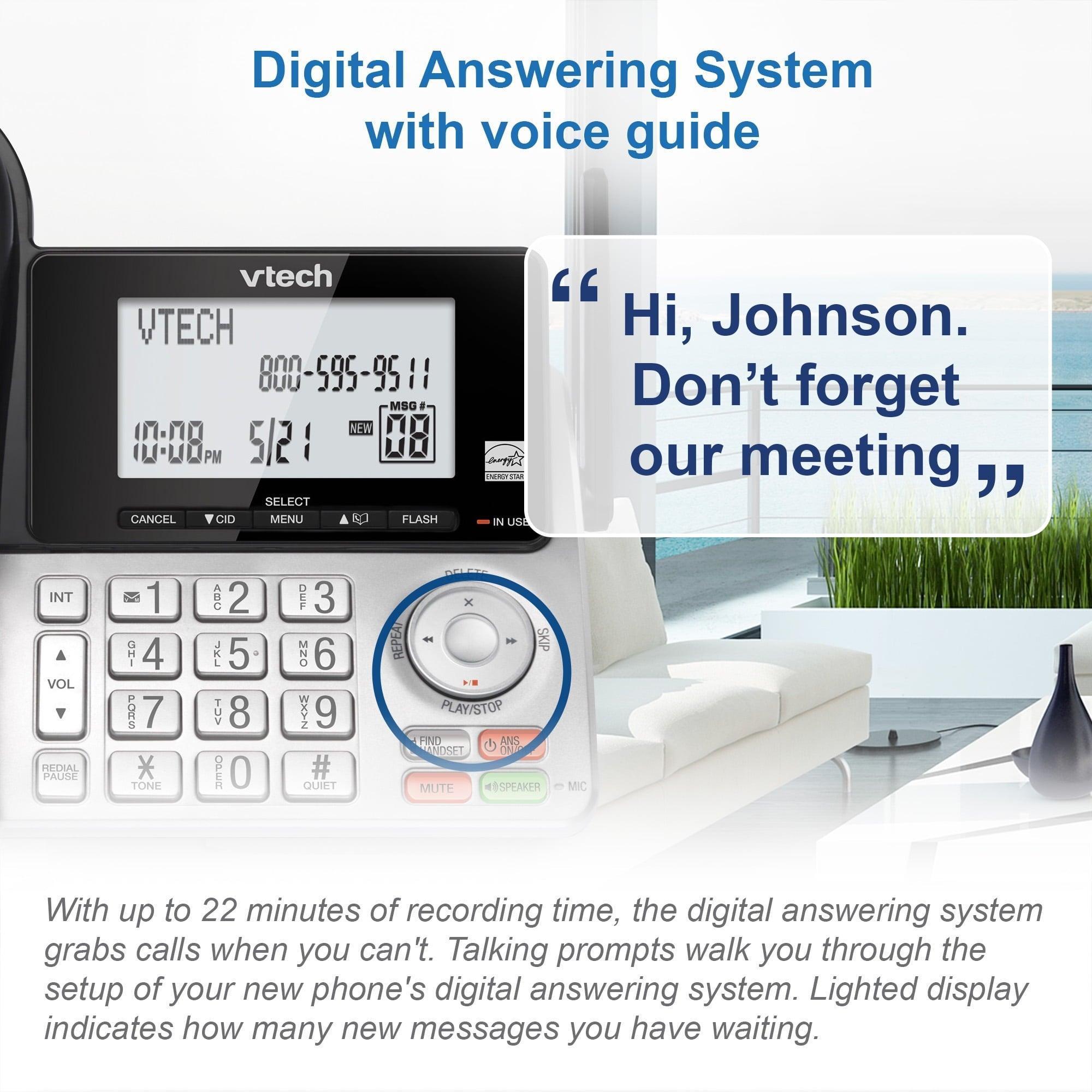 VTech CS5249 Corded/Cordless Answering System with Extended Range - ClubOn